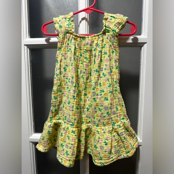 NWOT Wonder Nation Yellow Floral Dress - Picture 3 of 3